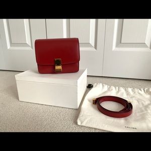 Celine Mini Box in Red
